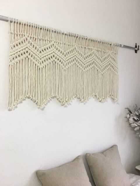 Earthy Tones Home Decor, Bedroom Wall Art, Macrame Hanging, Living Room Decoration - image 1