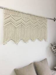 Earthy Tones Home Decor, Bedroom Wall Art, Macrame Hanging, Living Room Decoration - thumbnail 1