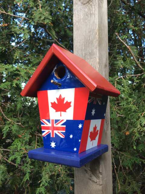 Canada & Australia Birdhouse - image 1