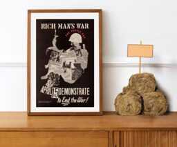 "Reprint Of A Us Political Poster Against Vietnam - ""Rich Mans War...end The War" - thumbnail 1