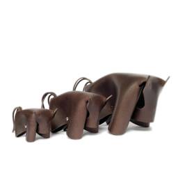 Leather Ox - Short Horns Design Object Handmade From Vegetable Tanned Italian Leather - thumbnail 3