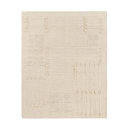 Neutral Off White Flatwoven Kilim Wool Rugs - Textured Low Pile Area Rug Runner Wabi Sabi Living Dining Bedroom Decor Customizable 8x10 - thumbnail 2