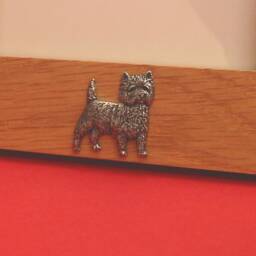 "Cairn Terrier Landscape Real Oak Picture Frame 4"" X 6" - thumbnail 2