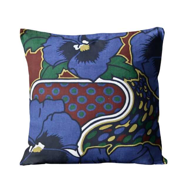 Heals, Julek Heller, Flower Show Vintage 70S Cotton Cushion Cover 16 X Inches - image 1