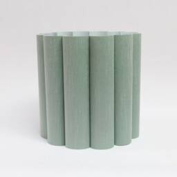 Handmade Aquamarine Fabric Drum Lampshade, Custom Size - thumbnail 3