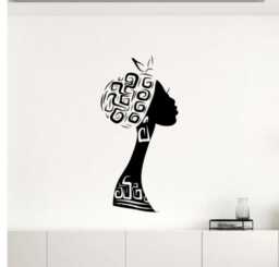 African Girl Wall Decal Africa Woman Vinyl Sticker Murals Interior Decor Art - 5Afg9
