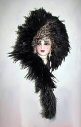Unique Creations Limited Edition Lady Face Mask Wall Art, Hanging Decor - thumbnail 1