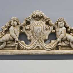 Antique Angel Frieze Wall Sconce Victorian Cherubs Home Decor - thumbnail 3