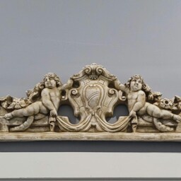Antique Angel Frieze Wall Sconce Victorian Cherubs Home Decor - thumbnail 2
