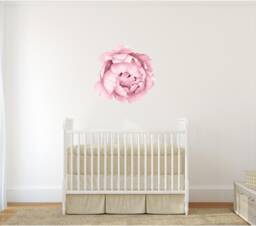 Light Pink Peony #19 Removable Wall Decal Individual Blooming Peonies Baby Girl Room Nursery Decor - Customize Your Own Sticker Set