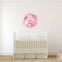 Light Pink Peony #19 Removable Wall Decal Individual Blooming Peonies Baby Girl Room Nursery Decor - Customize Your Own Sticker Set - thumbnail 2