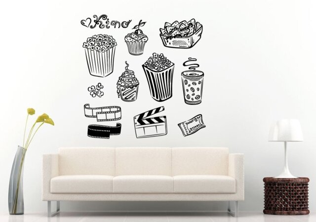 Movie Film Cinema Kino Stuff Wall Decal Vinyl Sticker Mural Room Decor L932 - image 1