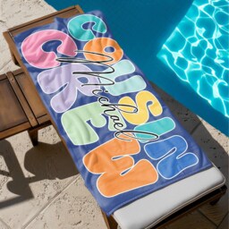 Custom Name Cousin Crew Beach Towel, Personalized Monogram Pool Signature Towel For Kids, Vacation Gift, Picnic - thumbnail 2