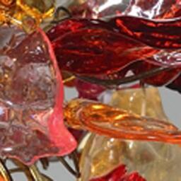 Floral Resin Ceiling Light Colorful Flower & Leaf Pendant Lighting - thumbnail 4