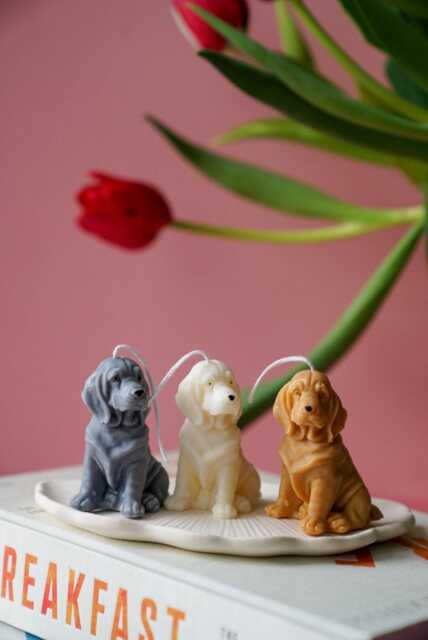 Basset Hound Candle - Vegan Soywax Home Decor Gift For Dog Lover - image 1