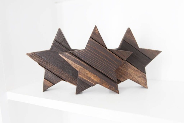 Rustic Home Decor, Farmhouse Wood Star, Country Reclaimed Art, Wall Wooden Star Decor - image 1