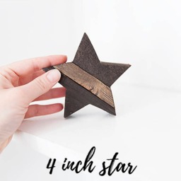 Rustic Home Decor, Farmhouse Wood Star, Country Reclaimed Art, Wall Wooden Star Decor - thumbnail 2