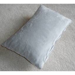"Tempur Travel Minky Pillow Cover With Zip 40x26cm Grey Gray Plush 10x16 Cuddlesoft Fleece Soft Fluffy Oblong Cushion Case Sham 16""x10" - thumbnail 2