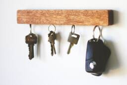 Magnetic Key Holder For Wall - Organiser, Gift, Wall Holder, Key Rack, Fathers Day Gift - thumbnail 1