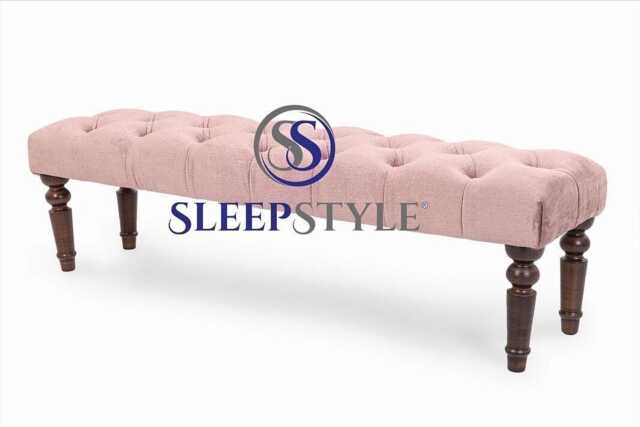 Chloe Upholstered Bench - Seat Footstool Coffee Table - image 1