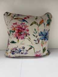 Chatham Glynn Floral Piped Cushion Various Sizes Available - thumbnail 1