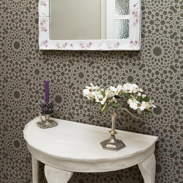 Wall Lace Decorative Stencil Benecia For Home Painting Decorating Diy Decor - image 1