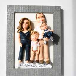 Custom Family Portrait Handmade Mothers Day Gift - thumbnail 4