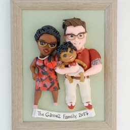 Custom Family Portrait Handmade Mothers Day Gift - thumbnail 3