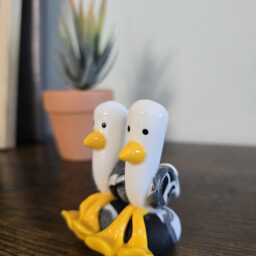 Handmade Clay Seagull Ornament Beach Souvenir Gift - thumbnail 4