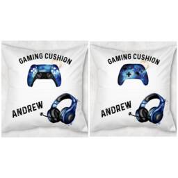Personalised Pocket Gamers Cushion, Choice Of 2 Controllers Ideal Gift For Gaming Enthusiasts - thumbnail 4