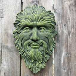 stone Garden Wiccan Green Man Wall Plaque Ornament