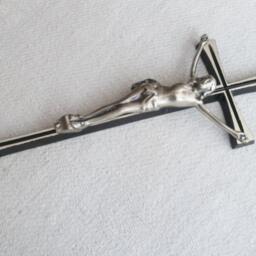 Catholic Crucifix Jesus Cross Wall Art Christian Decor Solid Brass Hanging Gifts Religious Home Large - thumbnail 3