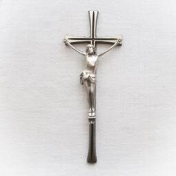 Catholic Crucifix Jesus Cross Wall Art Christian Decor Solid Brass Hanging Gifts Religious Home Large - thumbnail 2