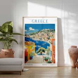 Greece Travel Print, Poster, Wall Art, Gift, Vacation Decor - thumbnail 3