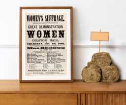 Reprint Of A Vintage Political Poster For Womens Suffrage - Original Quality - thumbnail 1