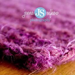 Purple Puff Newborn Baby Blanket Photography Prop - thumbnail 4