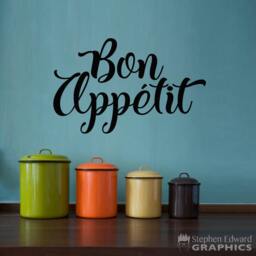 Bon Appetit Decal - Kitchen Wall Art Dining Room Decor
