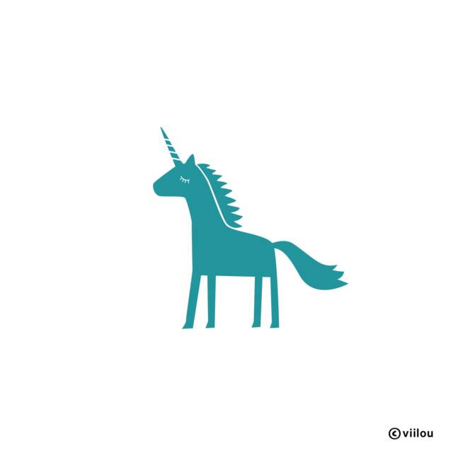 Child Wall Tattoo Unicorn Illustration Kids Stickers Nursery Tattoos Unicorns Decals Children Room Decoration Diy - image 1