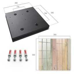 Pastel Boards Wall Mounted Key Cabinet, Beige Box For Home, Rustic Textures, Lovers Of Natural Motifs - thumbnail 4