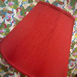 Burgundy Red Drum Lampshade Handmade Tapered Light Shade - thumbnail 3