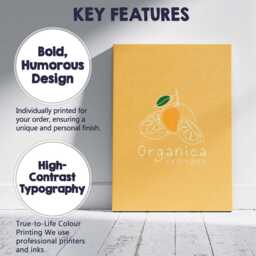 Minimalist Organic Orange Citrus Fruit Line Art Canvas Wall Print Decor Picture Ready To Hang - thumbnail 2