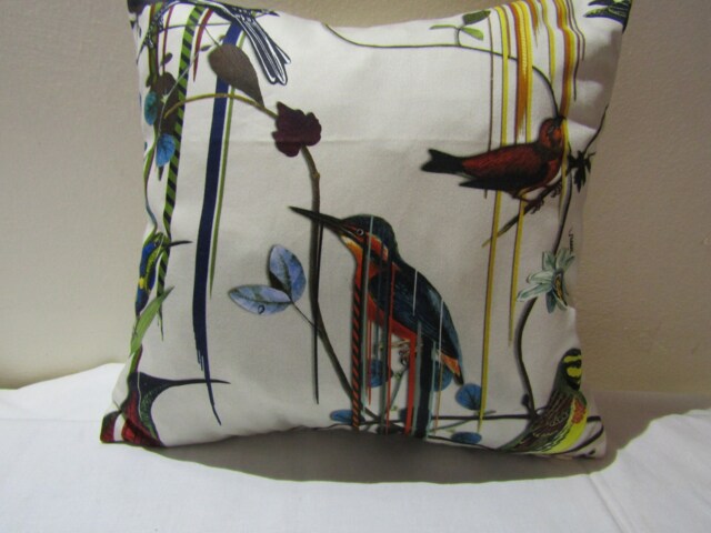 Designers Guild & Christian Lacroix Fabric Birds Sinfonia Jonc Cushion Cover - image 1