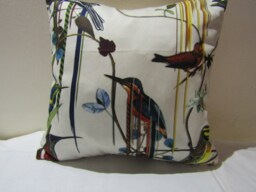Designers Guild & Christian Lacroix Fabric Birds Sinfonia Jonc Cushion Cover - thumbnail 1