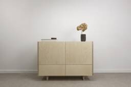 Ototo.13 Chest Of Drawers With Two Cabinets & Made Plywood, Modern Sideboard, Scandinavian Minimalist Furniture - thumbnail 1