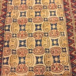 Handmade Cotton Runner Rug Indian Block Print, Home Decor - 180 X 62 cms - thumbnail 4