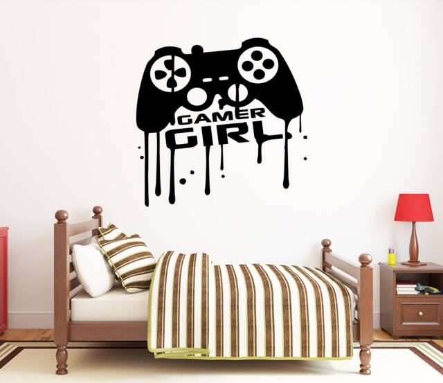 Gamer Wall Decal Video Game Controller, Gaming Room Decor 412Re - image 1