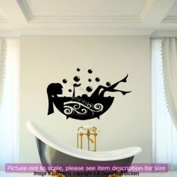 My Time Bathroom Wall Sticker - Shower Quote Vinyl Decal, Relaxing Bath Spa Art Decor - thumbnail 3