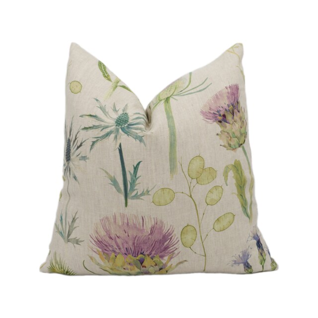 Sanderson - Thistle Garden Linen/Fig Stunning Designer Cushion Cover Home D??cor Throw Pillow - image 1