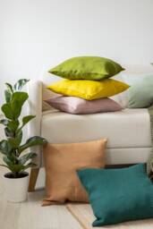 Linen Pillow Cover With Zipper Set Of 2 - Sham Covers Bed Cases Sofa Cushion Slip