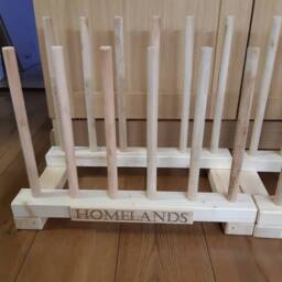 6 Pairs Personalised Engraved Wellington Boot Wooden Stand Storage Wellies Rack Welly Shoes Organiser Porch Entryway Furniture - thumbnail 2